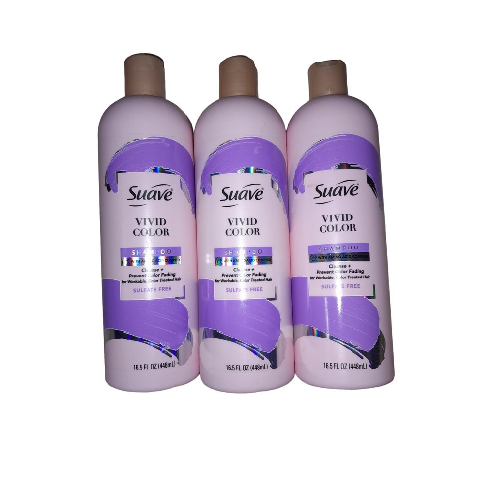 3 SUAVE VIVID COLOR SULFATE FREE SHAMPOO